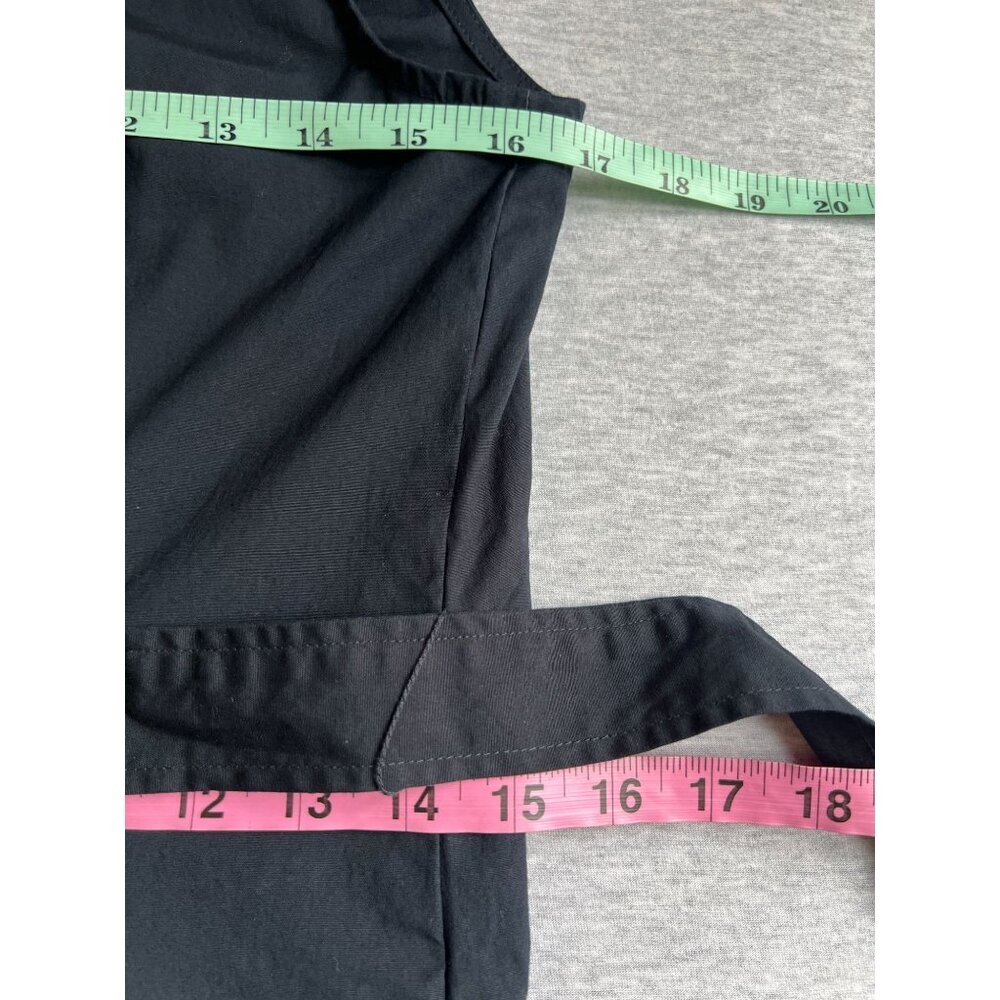 J.McLaughlin Sleeveless Ruffle Neck Dress Womens 4 Dark Navy Side Zip Belt - Picture 11 of 12